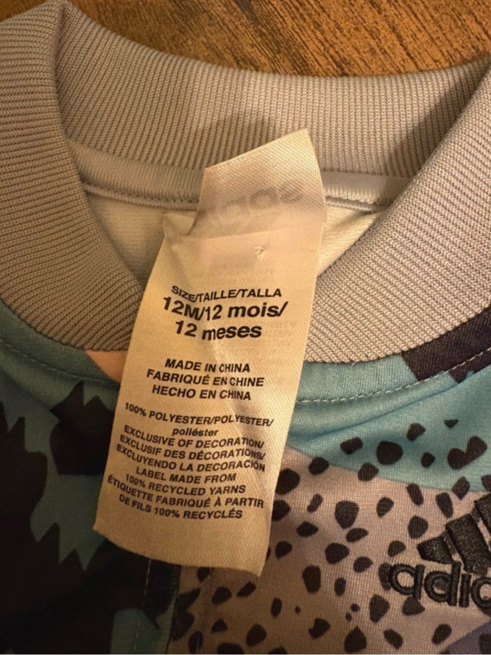adidas Kids Multi-Color Patterned Zip Jacket - Picture 3 of 4